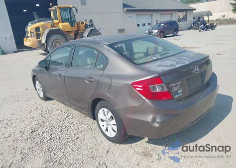 2012 Honda Civic Lx из США, поврежденный, VIN 2HGFB2F57CH539137